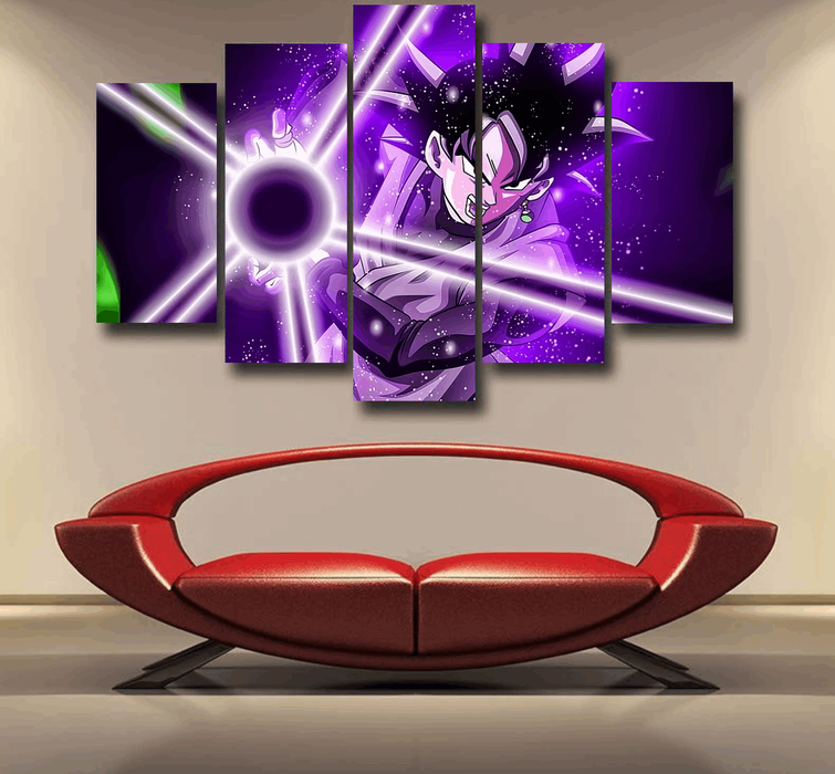 DBZ Goku Black Zamasu Power Ball Attack Cool Design Streetwear Epic 5pc Canvas