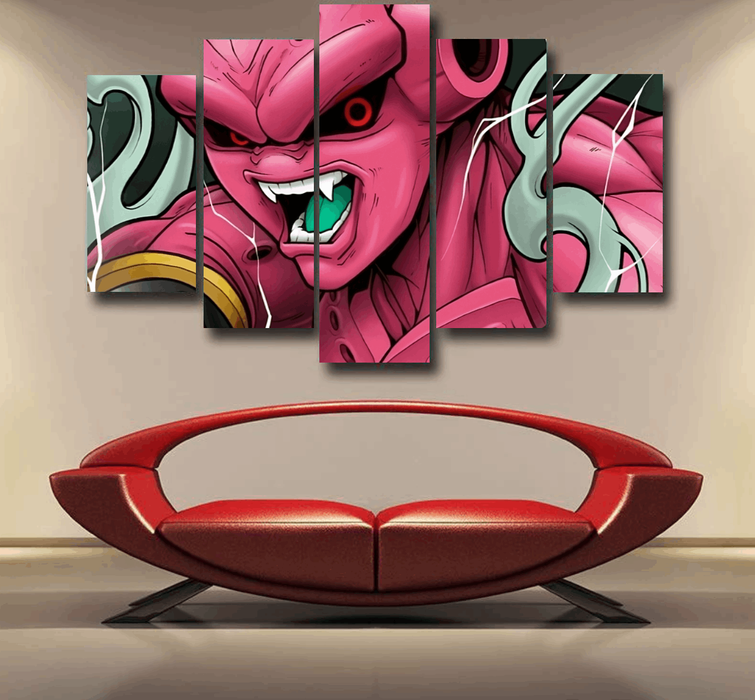 Awesome Majin Buu Attack Epic 5pc Canvas