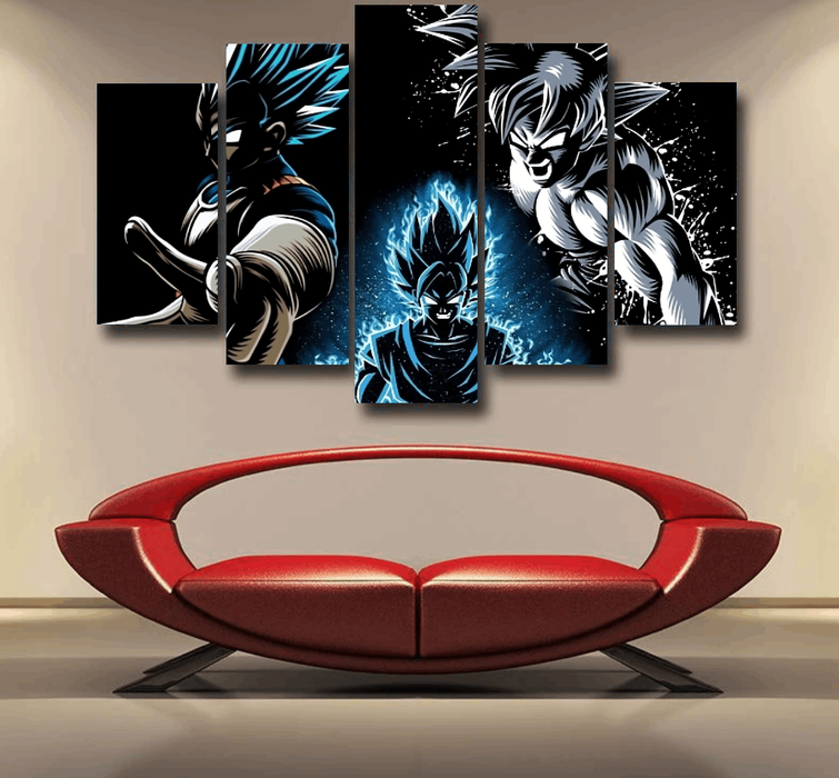 Dragon Ball Z SSGSS Epic 5pc Canvas