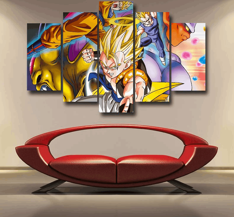 Dragon Ball Gohan Kid Super Saiyan Villain Vibrant Color Design Epic 5pc Canvas