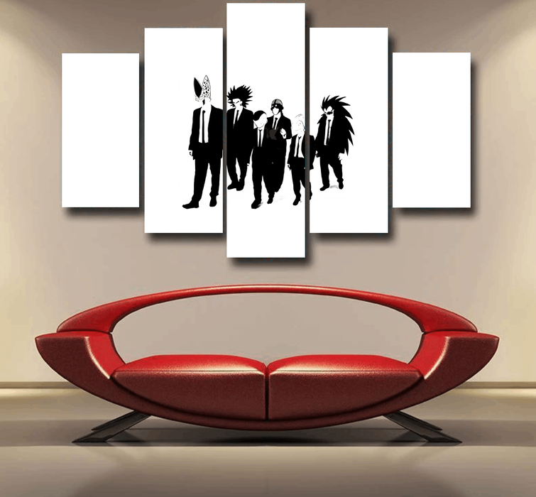 Dragon Ball Characters With Reservoir Dogs Movie Pose Epic 5pc Canvas