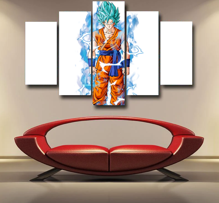 Dragon Ball Super SSGSS Goku Epic 5pc Canvas