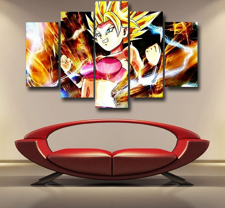 Dragon Ball Super Caulifla Super Saiyan 2 Epic Casual Epic 5pc Canvas