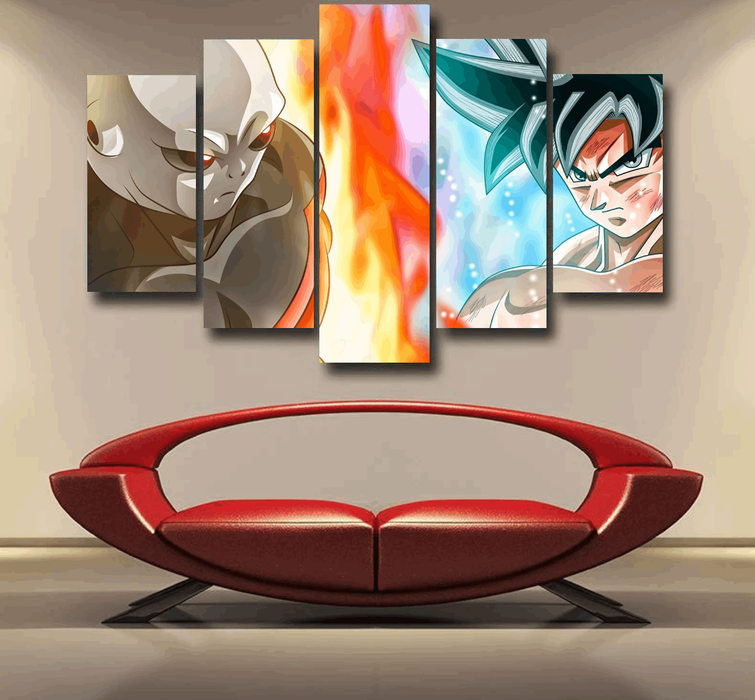 Dragon Ball Super Goku vs Jiren Overflowing Aura Epic 5pc Canvas