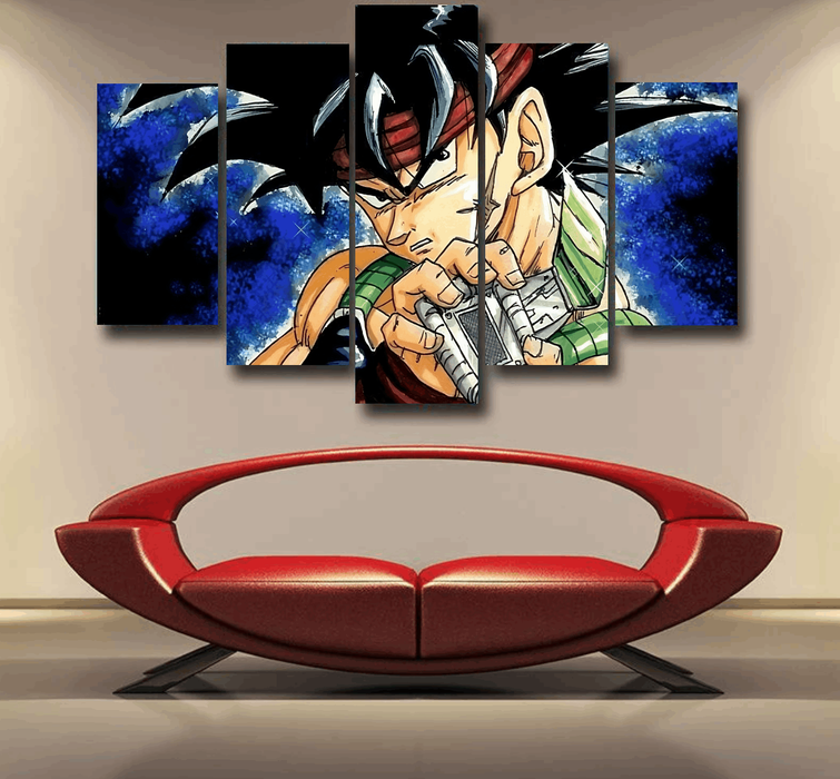 Dragon Ball Bardock Super Saiyan Goku Father Warrior Color Streetwear Epic 5pc Canvas