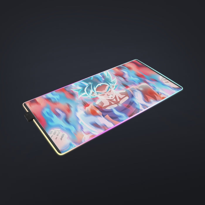 Dragon Ball Super Saiyan Blue Goku cool LED Mouse Pad