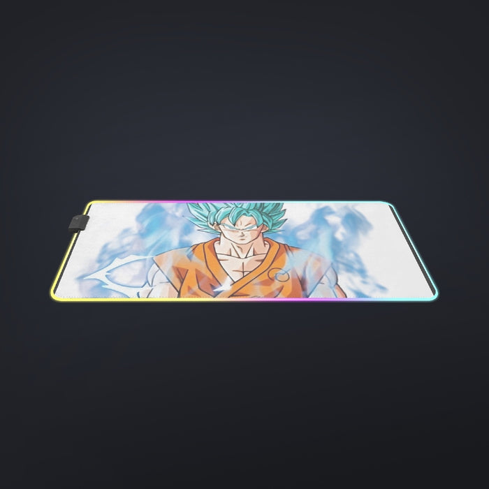 Dragon Ball Super SSGSS Goku cool LED Mouse Pad