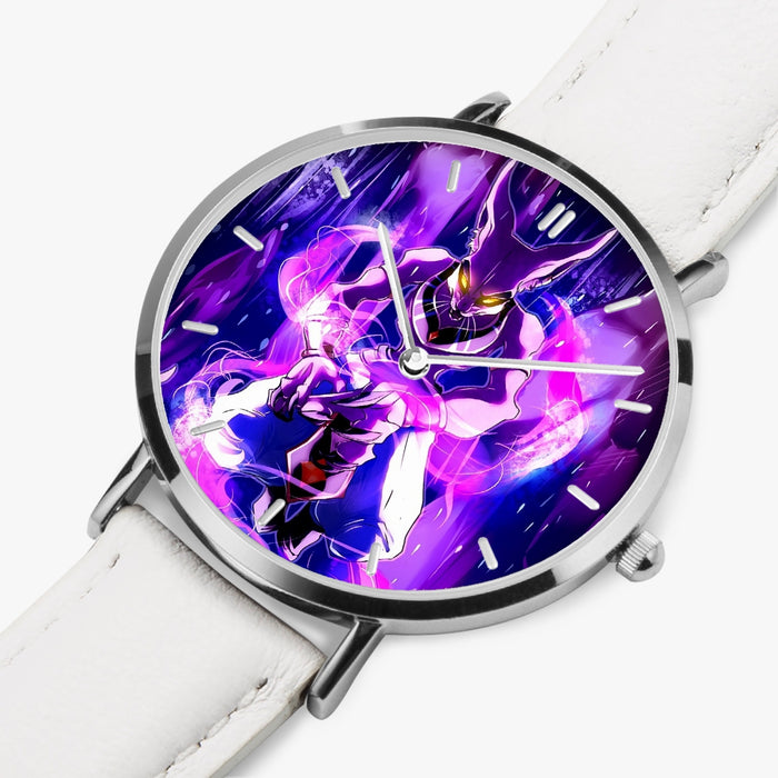 DBZ-Store Hype God of Destruction Beerus Egyptian Cat Purple Watch