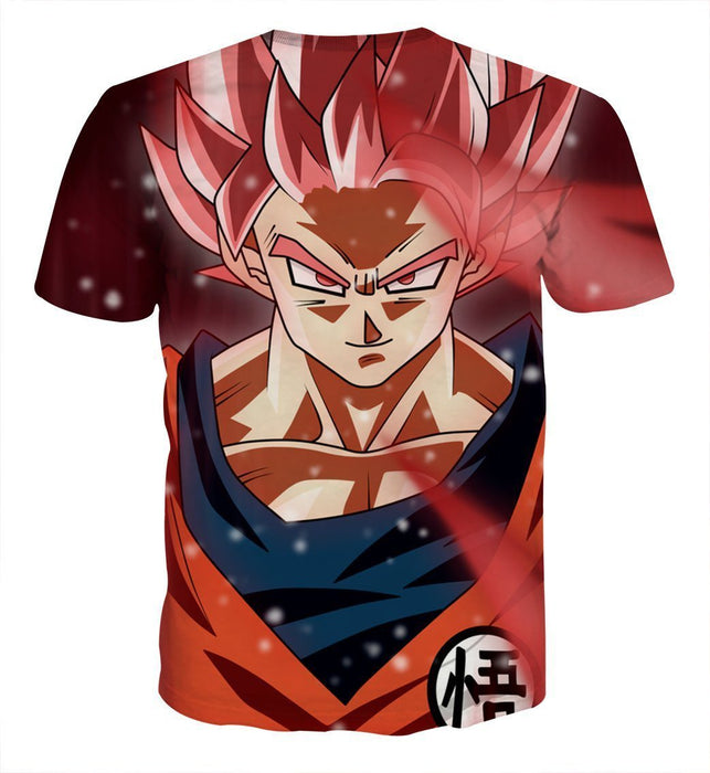 Dragon Ball Son Goku Super Saiyan Rose Portrait Cool T-shirt