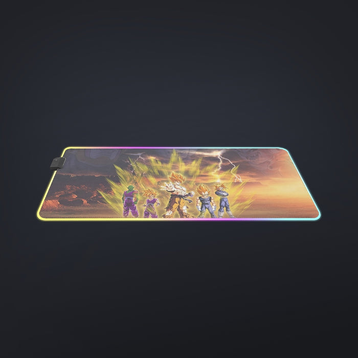 Piccolo Goku And Vegeta Dragon Ball Z  cool LED  Mouse Pad