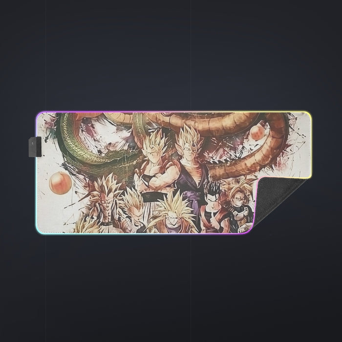 Dragon Ball  Ultimate Shenron x Saiyans  cool LED  Mouse Pad