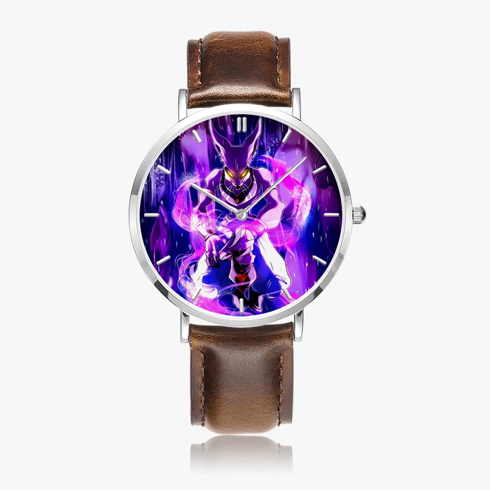 DBZ-Store Hype God of Destruction Beerus Egyptian Cat Purple Watch