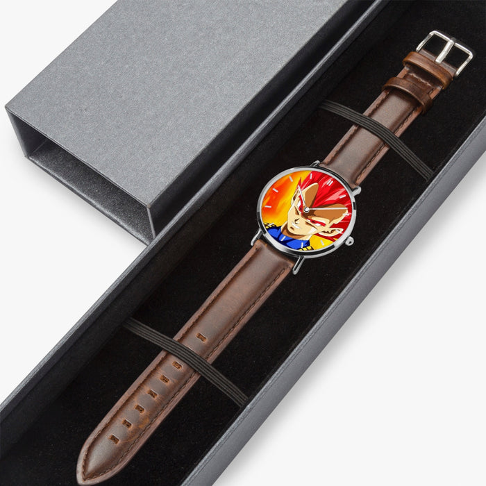 DBZ-Store Vibrant Vegeta Super Saiyan Red God Watch