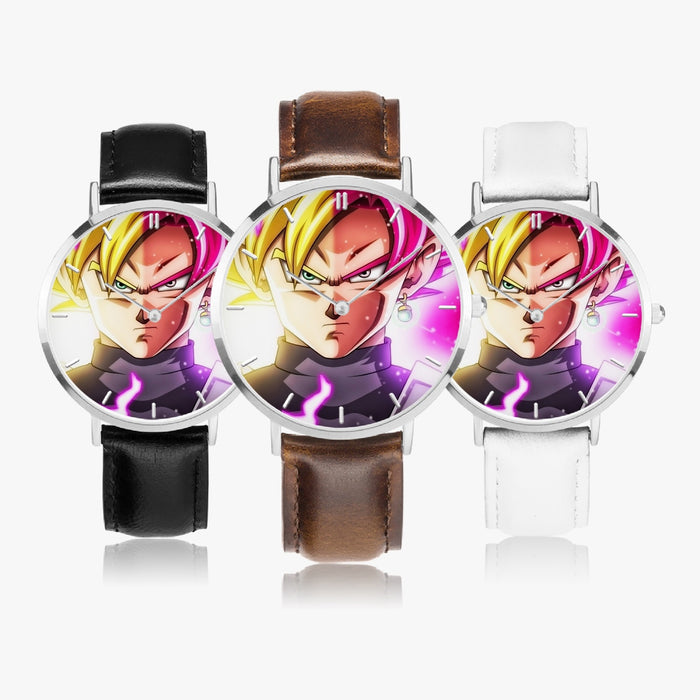 DBZ-Store Dope Goku God Half Rose and Golden Portrait Watch