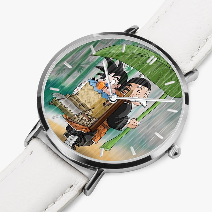 DBZ-Store Cute Kid Goku Super Saiyan Grandpa Gohan Cover in Rain Watch