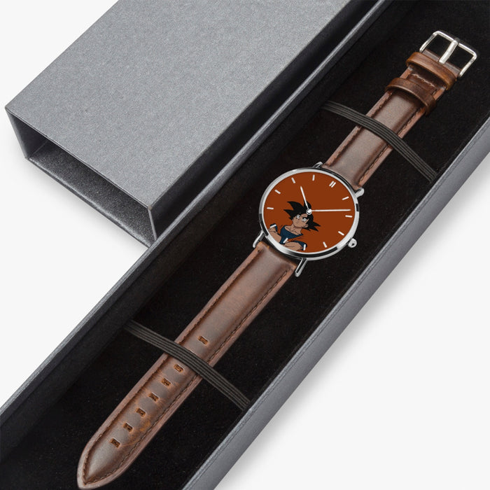 DBZ-Store Awesome Goku Orange Minimalistic Background Watch