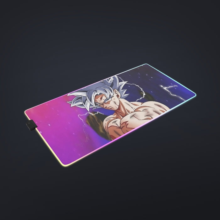 Awesome Ultra Instinct Silver Hair Goku DBZ Kids Cool LED Mouse Pad