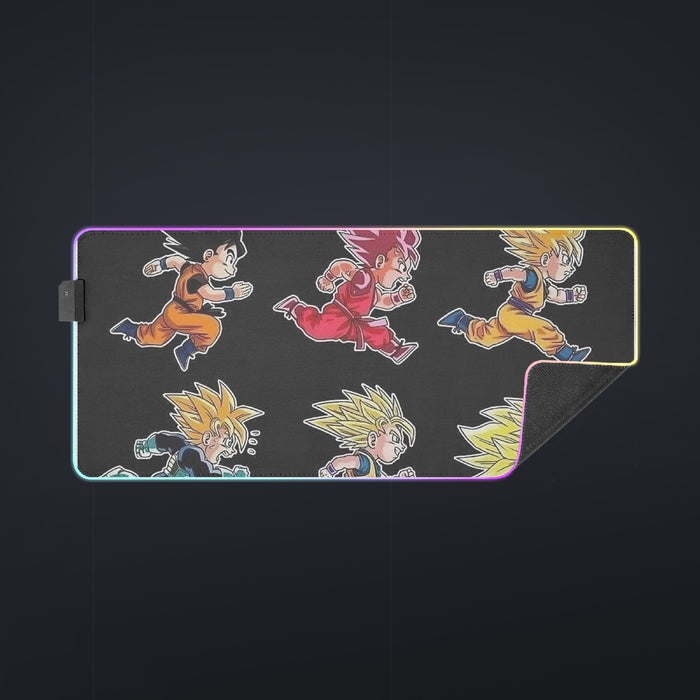 Dragon Ball Anime Son Goku All Form Transformation cool  LED  Mouse Pad