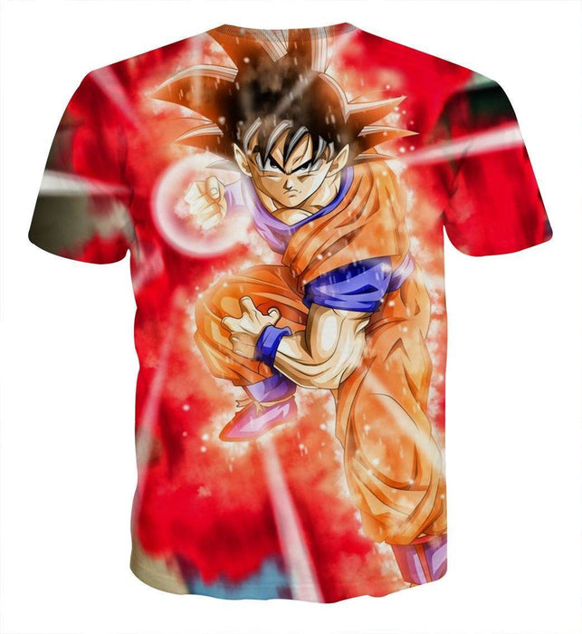 Dragon Ball Goku Ki Blast Skill Awesome 3D Design T-shirt