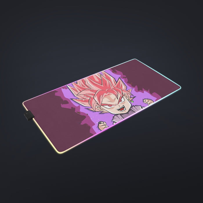 DBZ Goku Black Zamasu Rose Super Saiyan Cute Chibi Design cool LED  Mouse Pad