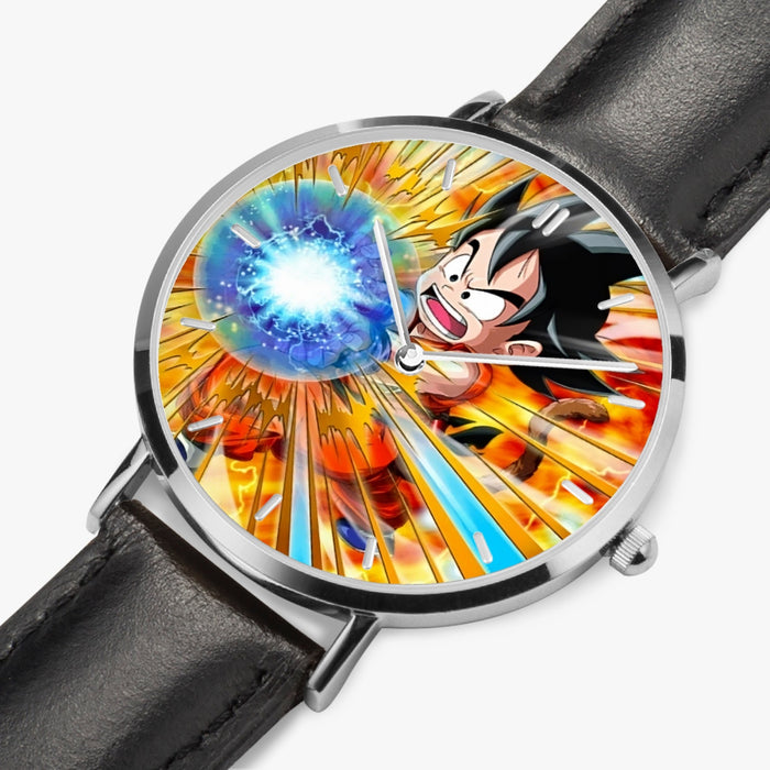 DBZ-Store Vibrant Energy Kid Goku Blue Kamehameha Watch