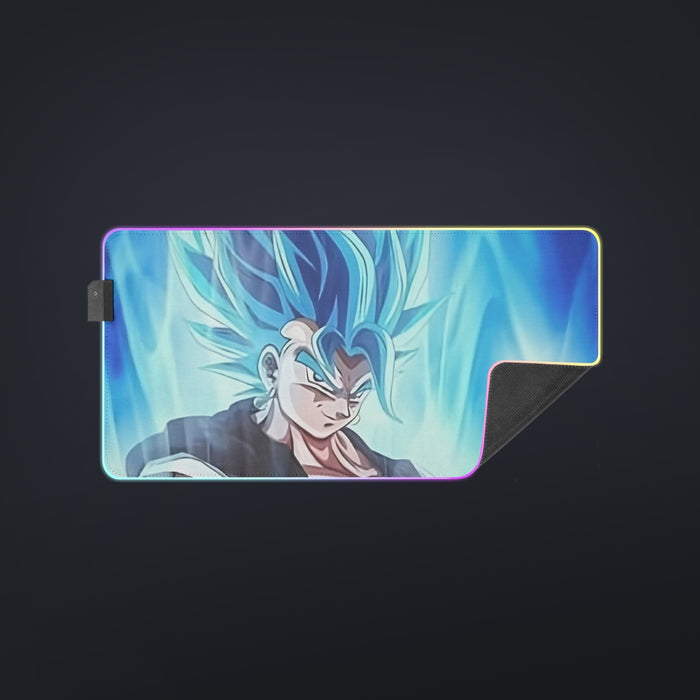 Dragon Ball Z Super Saiyan Vegito Blue Charge Aura Cool LED Mouse Pad