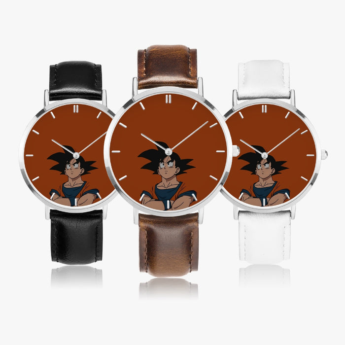 DBZ-Store Awesome Goku Orange Minimalistic Background Watch