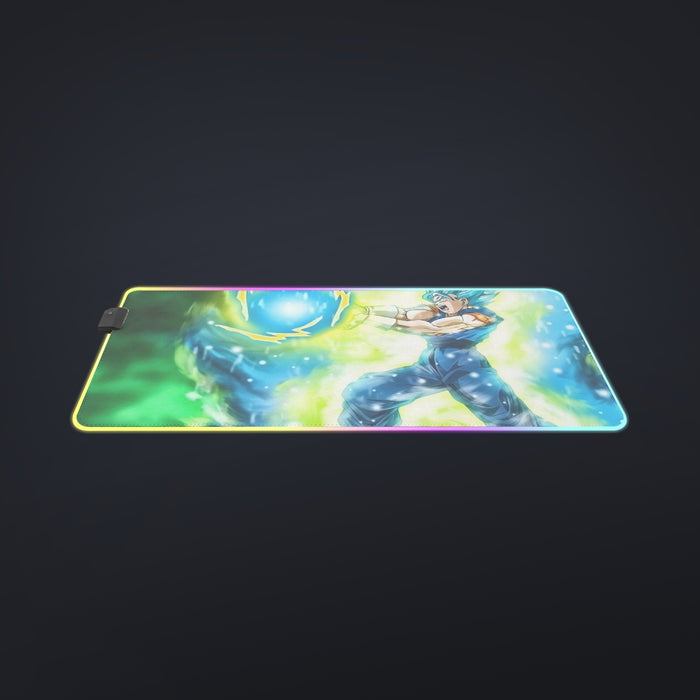 DBZ Goku Super Saiyan Blue SSGSS Kamehameha Power Attack coll  LED Mouse Pad