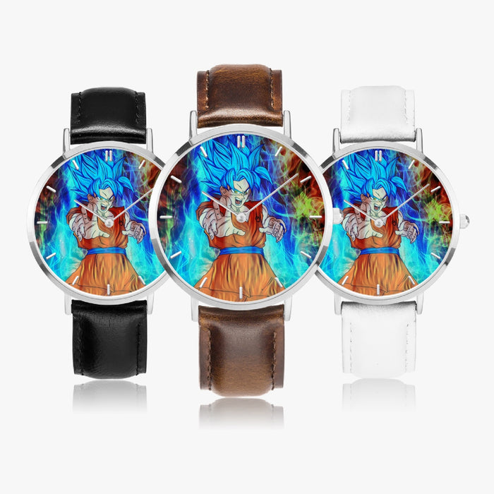 DBZ-Store Epic Goku Super Saiyan God Blue SSGSS Power Aura Watch