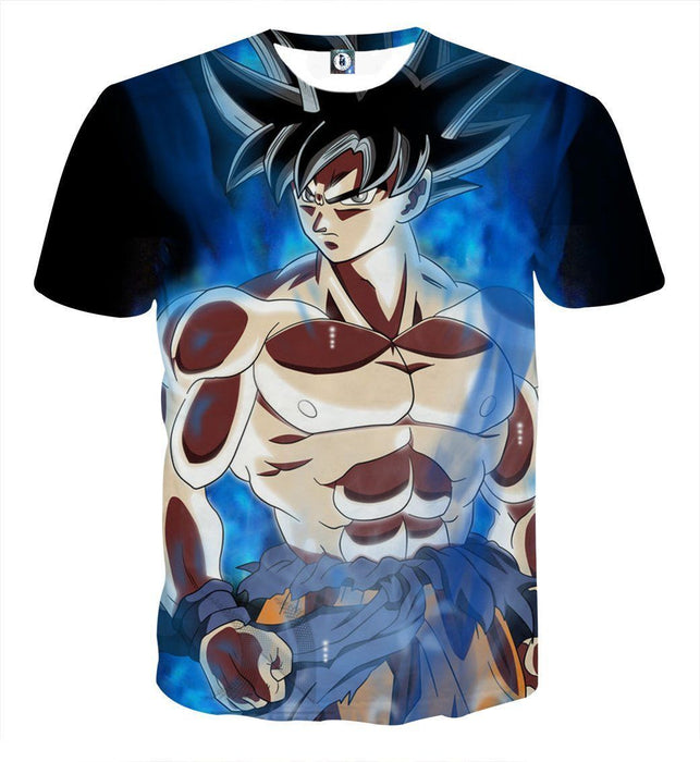 Dragon Ball Son Goku Battle Muscular Portrait Cool T-shirt