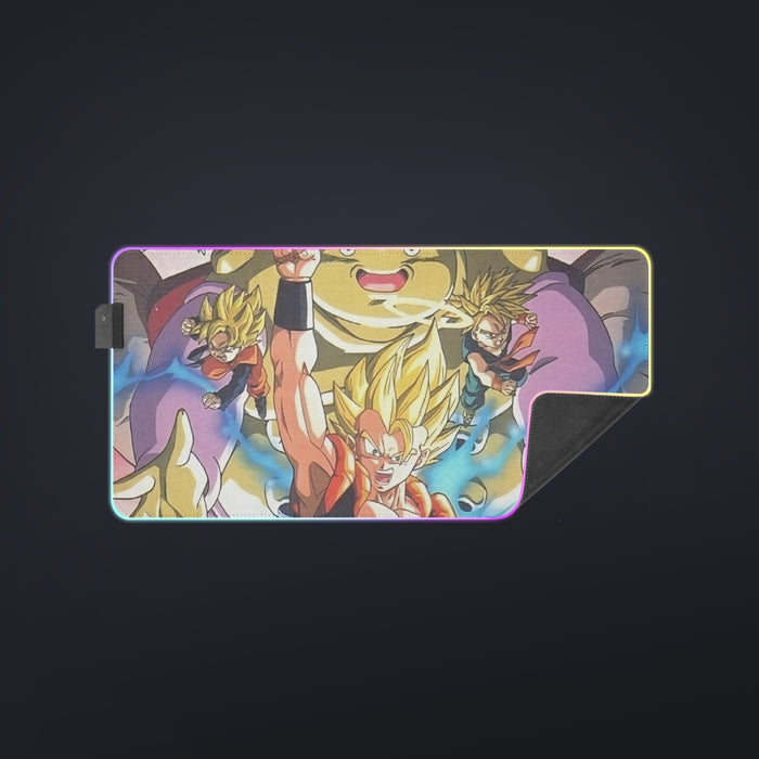 DBZ Goku Vegeta Fusion Saiyan Gogeta Colorful Design Streetwear cool LED Mouse Pad