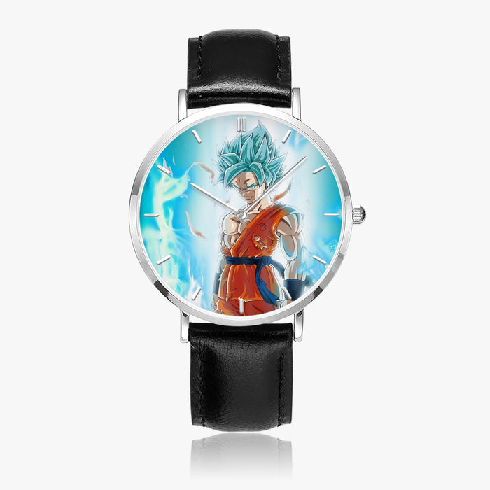 DBZ-Store Serious Super Saiyan Goku 2 Blue Epic Aura Watch