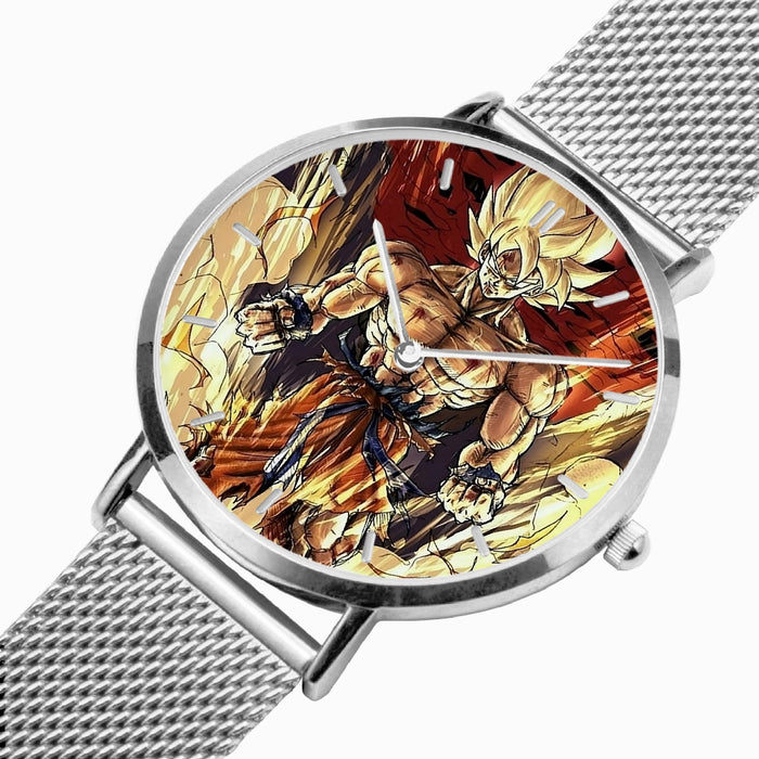 DBZ-Store Awesome Powerful Goku Super Saiyan 2 Transformation SSJ2 Watch