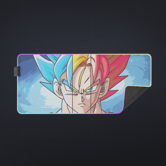 Dragon Ball Super Goku SSJ Blue God  LED Mouse Pad
