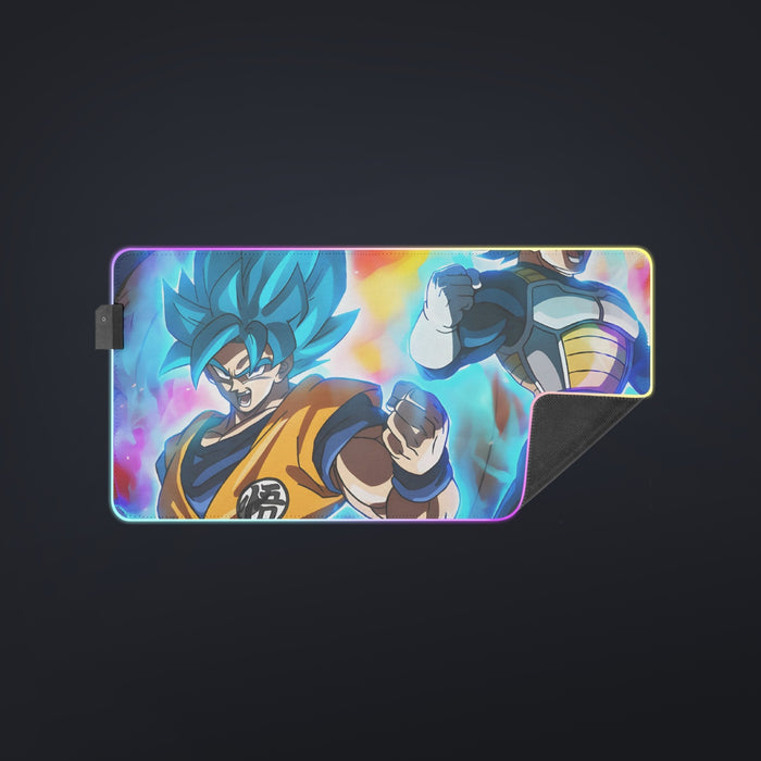 DBZ Legendary Broly Son Goku Vegeta Super Saiyan Blue  cool  LED  Mouse Pad