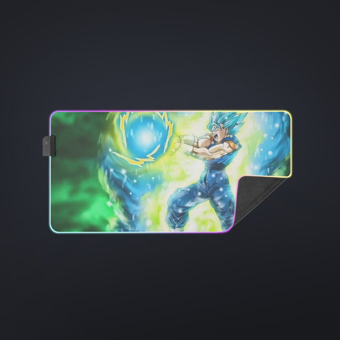 DBZ Goku Super Saiyan Blue SSGSS Kamehameha Power Attack coll  LED Mouse Pad