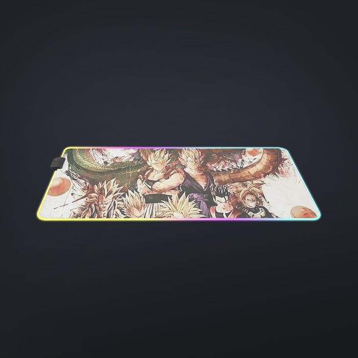 Dragon Ball  Ultimate Shenron x Saiyans  cool LED  Mouse Pad