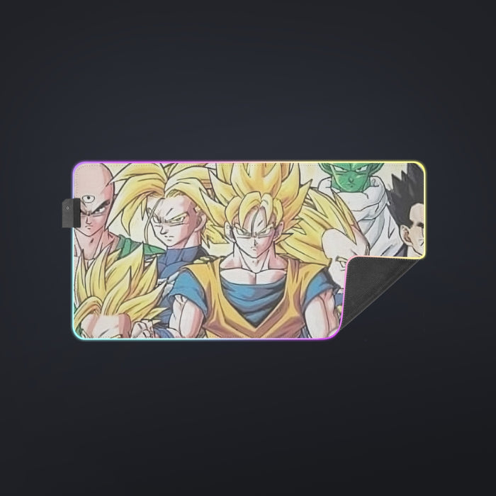 DBZ Goku Vegeta Super Saiyan Krillin Piccolo All Heroes Vibrant Design cool LED Mouse Pad