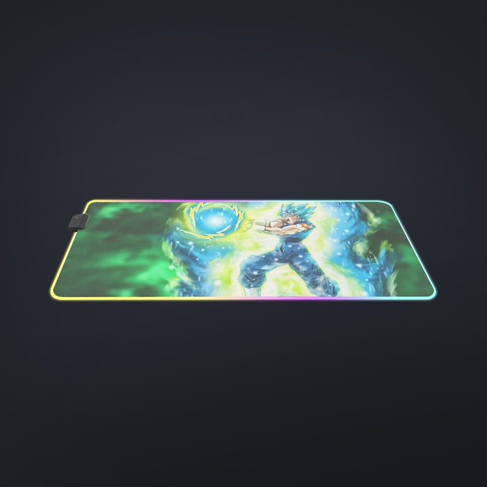 DBZ Goku Super Saiyan Blue SSGSS Kamehameha Power Attack coll  LED Mouse Pad