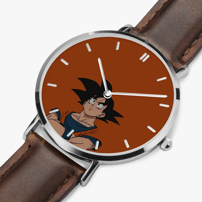 DBZ-Store Awesome Goku Orange Minimalistic Background Watch