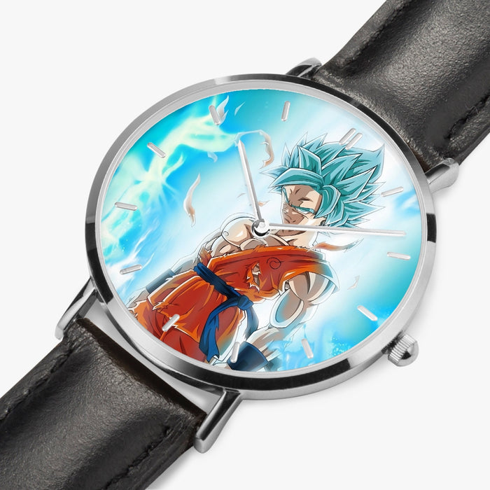 DBZ-Store Serious Super Saiyan Goku 2 Blue Epic Aura Watch