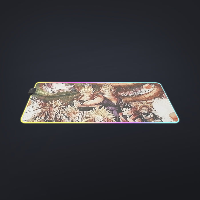 Dragon Ball  Ultimate Shenron x Saiyans  cool LED  Mouse Pad