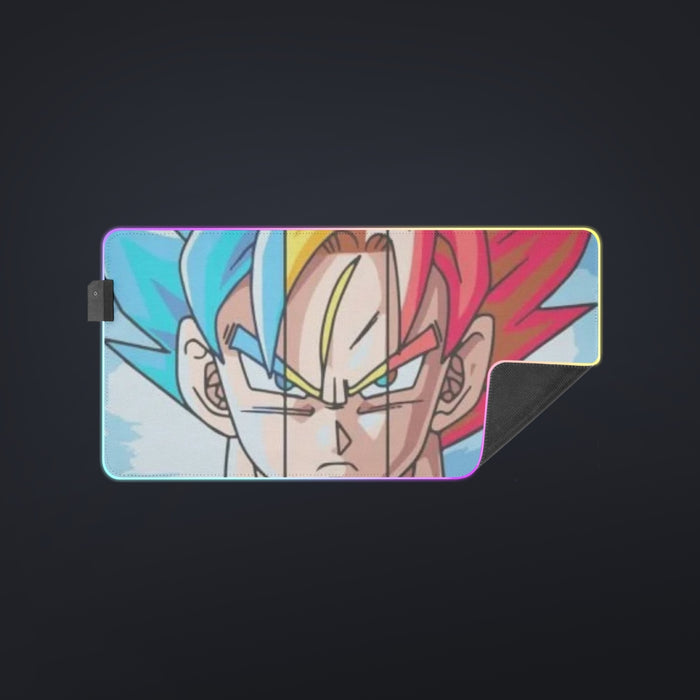 Dragon Ball Super Goku SSJ Blue God  LED Mouse Pad
