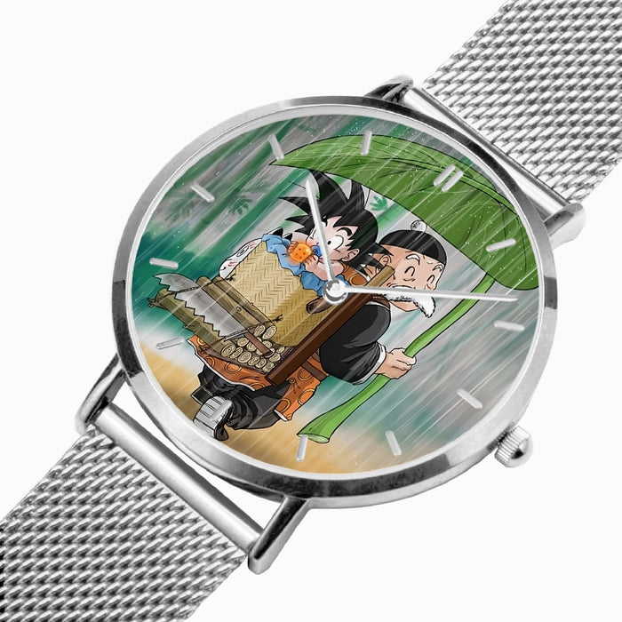 DBZ-Store Cute Kid Goku Super Saiyan Grandpa Gohan Cover in Rain Watch