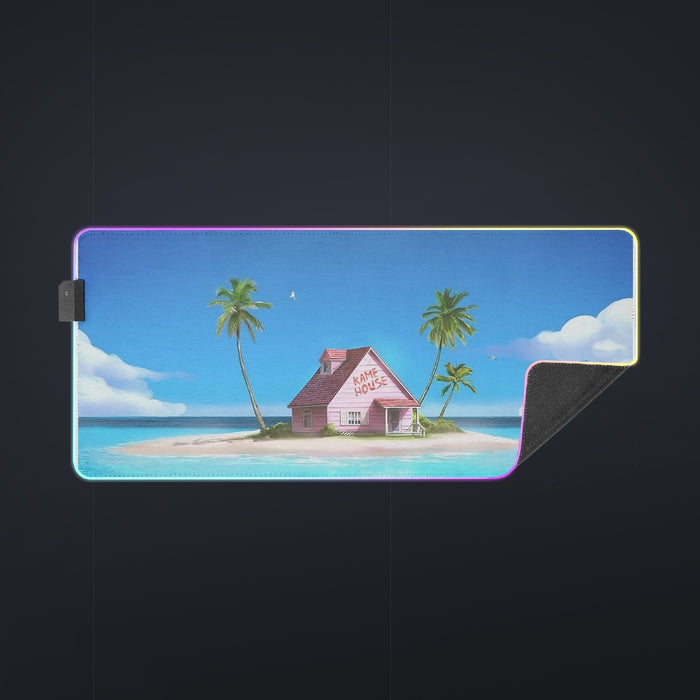 DBZ Master Roshi's Kame House Relax Vibe Concept Graphic cool LED  Mouse Pad