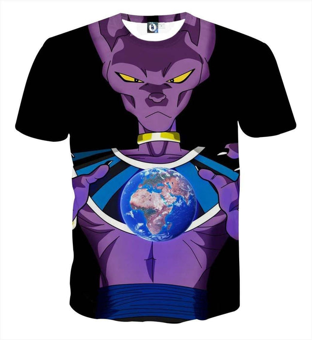 Dragon Ball Super Shirt  Beerus God Destruction Earth