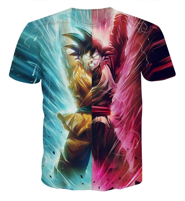 Dragon Ball Super Shirt Black Goku SSGSS Goku Spirit Bomb T-Shirt