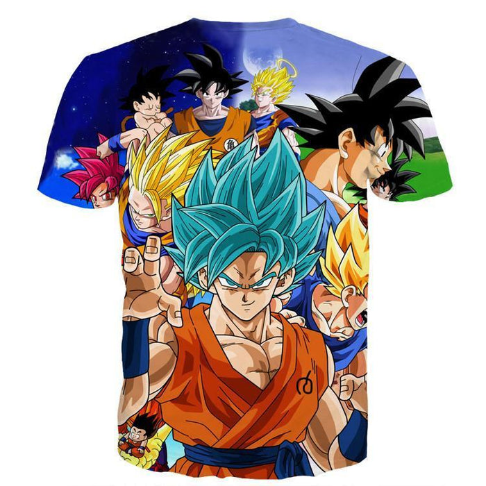 DBZ Goku Saiyan God Blue SSGSS Whis Symbol Cool Design T-Shirt