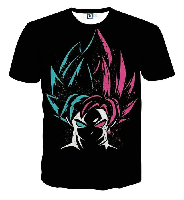 DBZ Goku Super Saiyan God Blue Rose SSGSS Dope Design T-Shirt