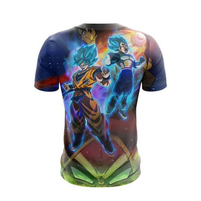 DBZ Legendary Broly Son Goku Vegeta Super Saiyan Blue T-Shirt